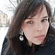 Серьги Лëд. Серьги классические. Наталья Стасюк. Ярмарка Мастеров.  Фото №4