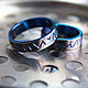 Hand engraved titanium wedding rings. Unusual ring. Engagement rings. TiTrend. Ярмарка Мастеров.  Фото №6