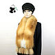 Luxury fur scarf boa made of red Siberian fox fur No. №6. Collars. Mishan (mishan). My Livemaster. Фото №5