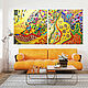 Order Interior painting abstraction Klimt. Bright modular big picture. House of the Sun (irina-bast). Livemaster. . Pictures Фото №3