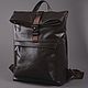 Men's leather backpack 'Dazzler' (Dark brown), Backpacks, Yaroslavl,  Фото №1