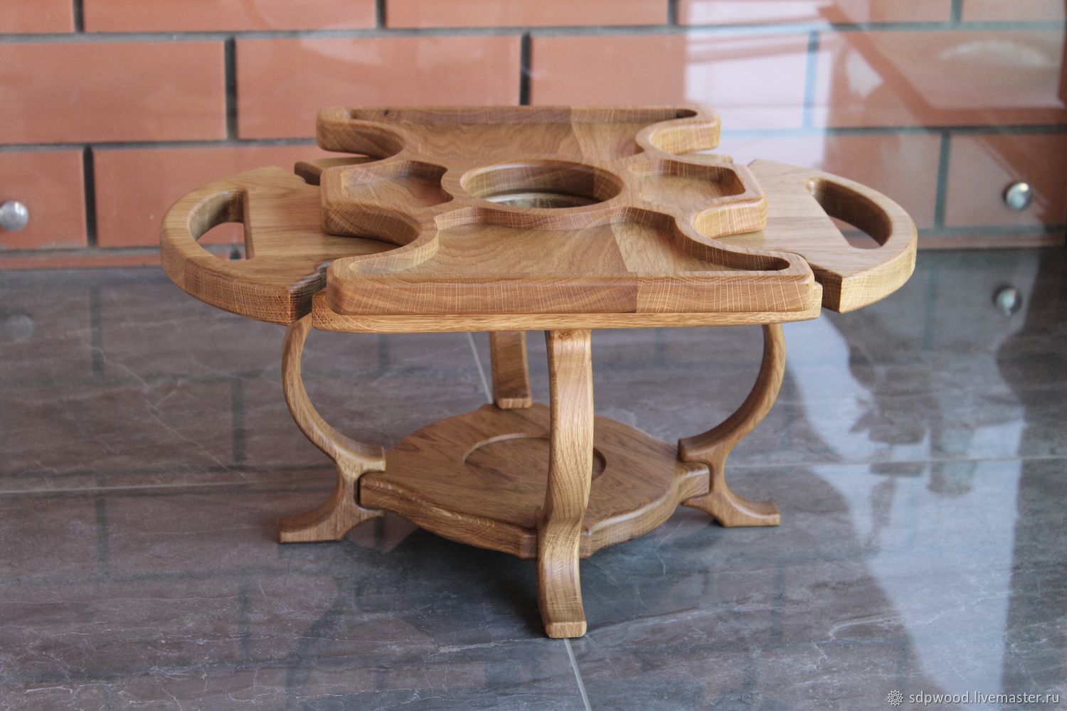винный столик из дерева чертеж с размерами