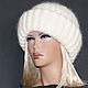Шапка "А-ля Такори" вишневая(горчица, бирюза,мол). Шапки. Ирина(shvilinka.knit). Ярмарка Мастеров.  Фото №4