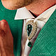 Order Brooch-pin: Ferhat. Color:emerald. Men's jewelry. LADY-LIZA jewelry shop. Livemaster. . Brooches Фото №3