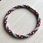 Украшения handmade. Livemaster - original item Bead harness Lozenges with gradient Necklace made of Japanese beads. Handmade.