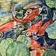 Заказать «Карпы в пруду» акварельными красками. Алёна (Makarova-Alena). Ярмарка Мастеров. . Картины Фото №3