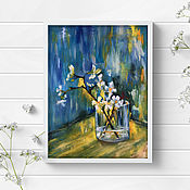 Картины и панно handmade. Livemaster - original item Flowers in a vase, oil painting on canvas, still life.. Handmade.