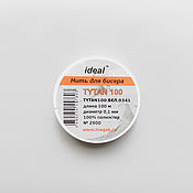 Материалы для творчества handmade. Livemaster - original item IDEAL Tytan 100 bead thread, white. Handmade.