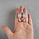 Pink earrings with pearls in silver, long earrings with rose quartz. Earrings. Nibelung Design Beadwork. My Livemaster. Фото №5