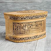 Для дома и интерьера handmade. Livemaster - original item Birch bark box for bread on the hinge in the 