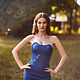 The corset ' Anastasia'. Casual Blue Corset, Corsets, Gus-Khrustalny,  Фото №1