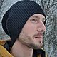 Шапка вязаная BEANIE BLACK, Шапки, Москва,  Фото №1