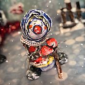 Снеговики: снеговик папье-маше под ёлку