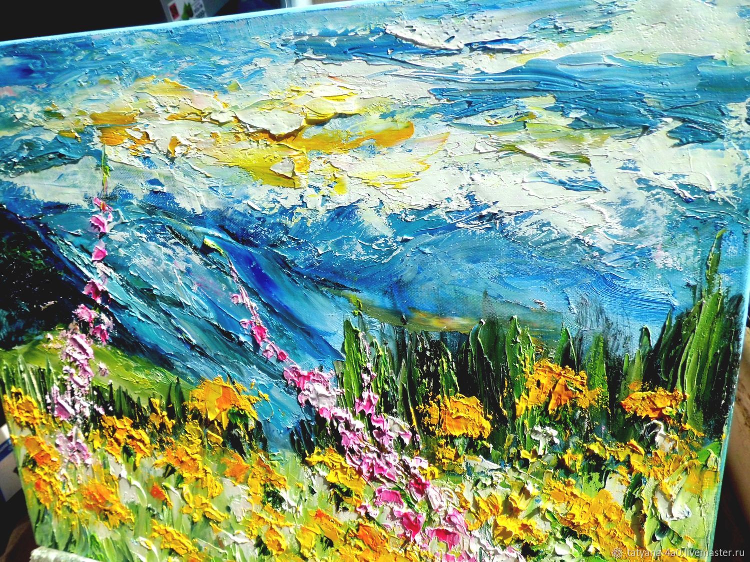 Картина "Время цветения",холст.,масло,мастихин,40х50 в интернет ...
