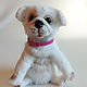 Dog pug white. Stuffed Toys. KnittedtoyRU. Online shopping on My Livemaster.  Фото №2