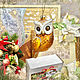  Yellow Owl. Christmas decorations. clubakm (clubakm). My Livemaster. Фото №4