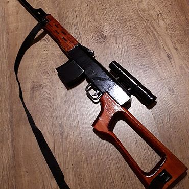 Игрушечное оружие Детская снайперская винтовка СВД из дерева
