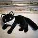 Котенок игрушка, котик игрушка. Тедди Зверята. Живые игрушки (efremova-kseniya). Ярмарка Мастеров.  Фото №4