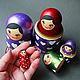 Interior Matryoshka Doll Gift for a child of 5m. Dolls1. color of magic. My Livemaster. Фото №6