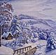 Картина бисер Зимний вечер, Картины, Воронеж,  Фото №1