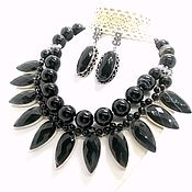 Украшения handmade. Livemaster - original item Madeleine necklace and agate beads Earrings.. Handmade.
