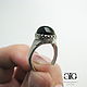 Ring with cabochon Hawkeye. 925 sterling silver PR. Rings. Alexandra Terekhova ATG-gallery. My Livemaster. Фото №6
