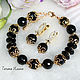 Black agate Beatrice 2 set. Jewelry Sets. HandMade jewelry from natural stone. Online shopping on My Livemaster.  Фото №2