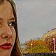Портрет молодой девушки. Всё будет хорошо! Холст, масло, 35х30 см. Картины. Ершова (Ershova) Марина (Marina). Ярмарка Мастеров.  Фото №4