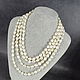 Long pearl beads made of natural white pearls. Beads2. naturalkavni. My Livemaster. Фото №4