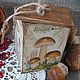 'Mushroom basket'-Box. Storage Box. Hundred centuries. My Livemaster. Фото №6