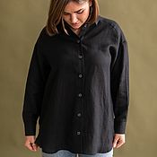 Одежда handmade. Livemaster - original item Shirt loose Oversize, color black. Handmade.