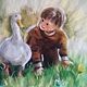 Заказать Картина из шерсти"Знакомство". Морозова Ольга (Olga11Morozova). Ярмарка Мастеров. . Картины Фото №3