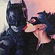 Картина алмазной мозаикой «Бэтмен и женщина кошка», Картины, Новочебоксарск,  Фото №1