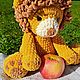 Вязаная игрушка лев ручной работы, Мягкие игрушки, Иваново,  Фото №1