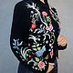 Velvet jacket with hand embroidery 'Magical forest'. Suit Jackets. KVITKA. Online shopping on My Livemaster.  Фото №2