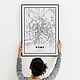 Постер карта Рима 50 х 70 см. Плакаты и постеры. Parma Design. Интернет-магазин Ярмарка Мастеров.  Фото №2