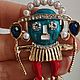 Винтаж: ВИНТАЖ СТИЛЬ Брошь Воин Ацтека/AZTEC WARRIOR. Броши винтажные. Vintage & Jewelry by Ev. Ivanovskaia. Интернет-магазин Ярмарка Мастеров.  Фото №2