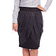 Falda tulipán, con telas negro adornado. Skirts. Skirt Priority (yubkizakaz). Ярмарка Мастеров.  Фото №4