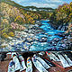 Mountain river. White River, oil painting. Pictures. Arthelenkey (earthelenkey). Online shopping on My Livemaster.  Фото №2