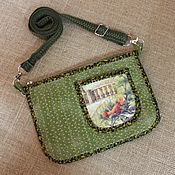 Сумки и аксессуары handmade. Livemaster - original item Small handbag, for phone, for walking, eco, cotton, Birds. Handmade.