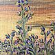 Painting heather on dark gold on a mini easel 13h10h0,5 cm, Pictures, Volgograd,  Фото №1