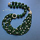 Necklace chrysoprase and pearls LEOPARD. Necklace. NINASilverBox (SilverBox). My Livemaster. Фото №4
