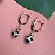 Серьги с агатом дзи. Серьги классические. Katerina Moroz accessories for you (katerinamoroz). Ярмарка Мастеров.  Фото №4