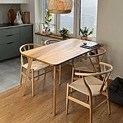 Письменный стол из массива дуба в скандинавском стиле White