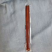 Материалы для творчества handmade. Livemaster - original item Tools Wooden 4,5mm dark Knitting needles (set of 5 pieces). Handmade.