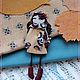 Заказать Осенняя брошь.Девочка Октябрина. Елена Щеглова 'Розовый слон' (pinkelephant). Ярмарка Мастеров. . Брошь-булавка Фото №3