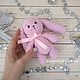 Order Bunny Knitted plush toy Pink Amigurumi Marshmallow. Amigurushka. Livemaster. . Amigurumi dolls and toys Фото №3