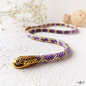 Украшения handmade. Livemaster - original item Snake necklace/bracelet made of Czech beads. Handmade.