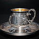 Cup: Coffee pair silver, Mugs and cups, Moscow,  Фото №1