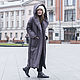 Пуховик-одеяло с капюшоном Asphalt PH0226. Пуховики. ПУХОВИКИ & ПЛАЩИ (belitskybrand). Ярмарка Мастеров.  Фото №5